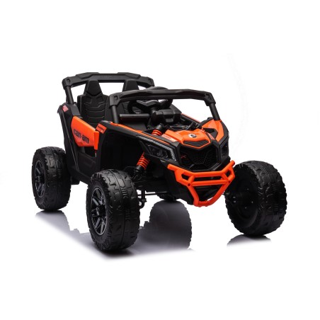 Auto Macchina Elettrica per Bambini 24V UTV CAN AM MAVERICK  Telecomando 2 Motori da 200W Orange