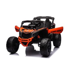 Auto Macchina Elettrica per Bambini 24V UTV CAN AM MAVERICK  Telecomando 2 Motori da 200W Orange