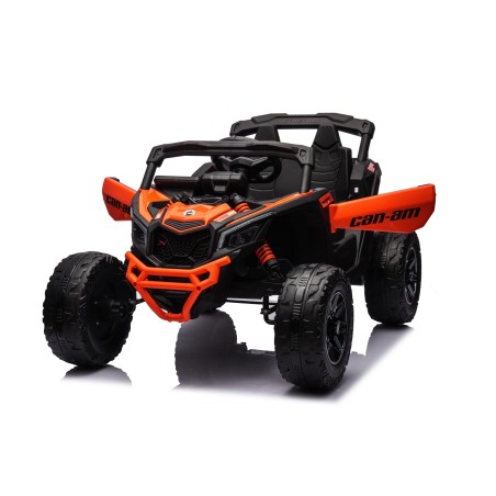 Auto Macchina Elettrica per Bambini 24V UTV CAN AM MAVERICK  Telecomando 2 Motori da 200W Orange