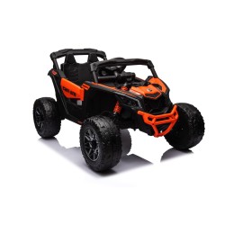 Auto Macchina Elettrica per Bambini 24V UTV CAN AM MAVERICK  Telecomando 2 Motori da 200W Orange