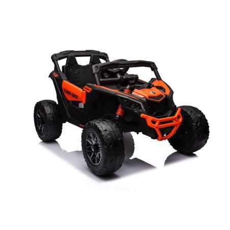 Auto Macchina Elettrica per Bambini 24V UTV CAN AM MAVERICK  Telecomando 2 Motori da 200W Orange