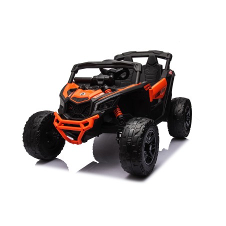 Auto Macchina Elettrica per Bambini 24V UTV CAN AM MAVERICK  Telecomando 2 Motori da 200W Orange