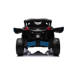 Auto Macchina Elettrica per Bambini 24V UTV CAN AM MAVERICK Full Optional Telecomando 2 Motori da 200W Porte Apribili Blue