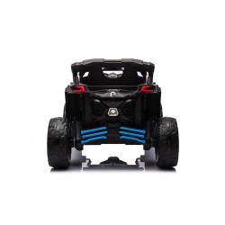 Auto Macchina Elettrica per Bambini 24V UTV CAN AM MAVERICK Full Optional Telecomando 2 Motori da 200W Porte Apribili Blue