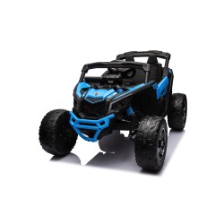 Auto Macchina Elettrica per Bambini 24V UTV CAN AM MAVERICK Full Optional Telecomando 2 Motori da 200W Porte Apribili Blue