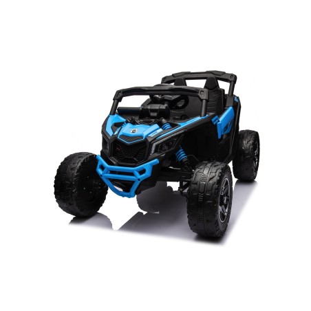 Auto Macchina Elettrica per Bambini 24V UTV CAN AM MAVERICK Full Optional Telecomando 2 Motori da 200W Porte Apribili Blue