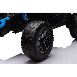 Auto Macchina Elettrica per Bambini 24V UTV CAN AM MAVERICK Full Optional Telecomando 2 Motori da 200W Porte Apribili Blue