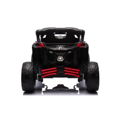 Auto Macchina Elettrica per Bambini 24V UTV CAN AM MAVERICK Full Optional Telecomando 2 Motori da 200W Porte Apribili Rossa