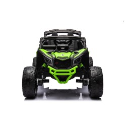 Auto Macchina Elettrica per Bambini 24V UTV CAN AM MAVERICK Full Optional Telecomando 2 Motori da 200W Porte Apribili Verde