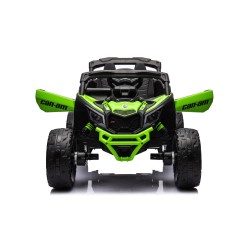 Auto Macchina Elettrica per Bambini 24V UTV CAN AM MAVERICK Full Optional Telecomando 2 Motori da 200W Porte Apribili Verde