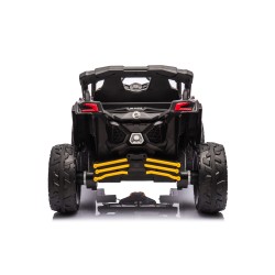 Auto Macchina Elettrica per Bambini 24V UTV CAN AM MAVERICK Full Optional Telecomando 2 Motori da 200W Porte Apribili Yellow