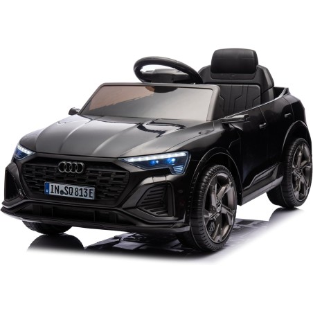 Auto Macchina Elettrica per Bambini 12V Audi SQ8 e-tron Sedile Pelle con Telecomando Cintura di Sicurezza Porte Apribili