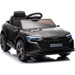 Auto Macchina Elettrica per Bambini 12V Audi SQ8 e-tron Sedile Pelle con Telecomando Cintura di Sicurezza Porte Apribili