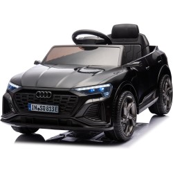 Auto Macchina Elettrica per Bambini 12V Audi SQ8 e-tron Sedile Pelle con Telecomando Cintura di Sicurezza Porte Apribili