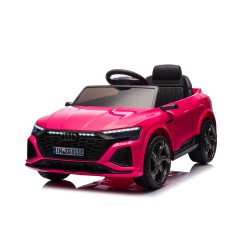 Auto Macchina Elettrica per Bambini 12V Audi SQ8 e-tron Sedile Pelle con Telecomando Cintura di Sicurezza Porte Apribili Rosa