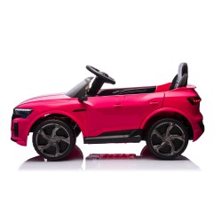 Auto Macchina Elettrica per Bambini 12V Audi SQ8 e-tron Sedile Pelle con Telecomando Cintura di Sicurezza Porte Apribili Rosa