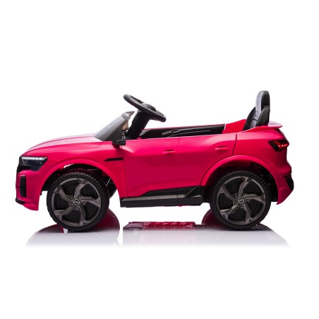 Auto Macchina Elettrica per Bambini 12V Audi SQ8 e-tron Sedile Pelle con Telecomando Cintura di Sicurezza Porte Apribili Rosa