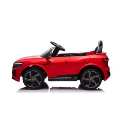 Auto Macchina Elettrica per Bambini 12V Audi SQ8 e-tron Sedile Pelle con Telecomando Cintura di Sicurezza Porte Apribili Rossa