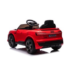 Auto Macchina Elettrica per Bambini 12V Audi SQ8 e-tron Sedile Pelle con Telecomando Cintura di Sicurezza Porte Apribili Rossa