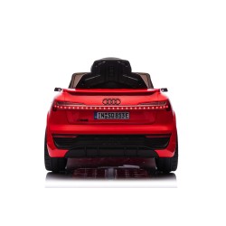 Auto Macchina Elettrica per Bambini 12V Audi SQ8 e-tron Sedile Pelle con Telecomando Cintura di Sicurezza Porte Apribili Rossa