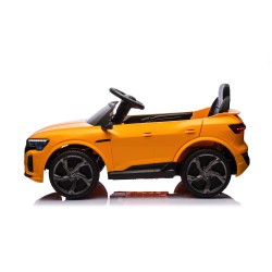 Auto Macchina Elettrica per Bambini 12V Audi SQ8 e-tron Sedile Pelle con Telecomando Cintura di Sicurezza Porte Apribili Giallo