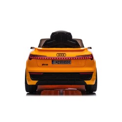 Auto Macchina Elettrica per Bambini 12V Audi SQ8 e-tron Sedile Pelle con Telecomando Cintura di Sicurezza Porte Apribili Giallo